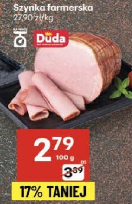 Szynka farmerska Duda promocja w Delikatesy Centrum