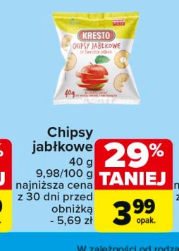 Chipsy jabłkowe Kresto promocja