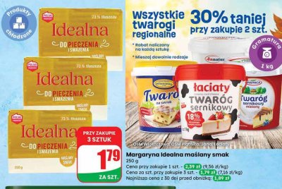 Margaryna Idealna maślany smak promocja w Dino