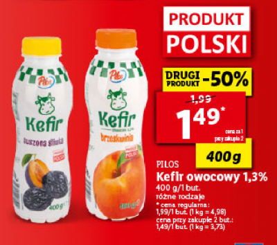 Kefir brzoskwiniowy Pilos promocja