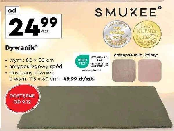 Dywanik uniwersalny 80 x 50 cm Smukee promocja w Biedronka