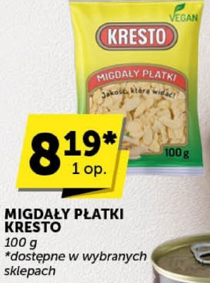 Migdały płatki Kresto promocja w Euro Sklep