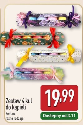 Zestaw 4 kul do kąpieli promocja w Aldi