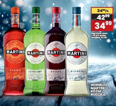 Wermut Martini Bianco 1l promocja w Wafelek
