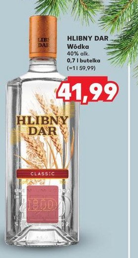 Wódka Hlebniy dar classic promocja w Kaufland