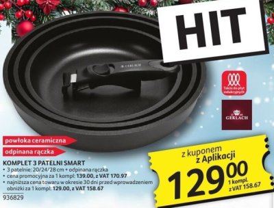 Komplet 3 patelnI Smart promocja w Selgros