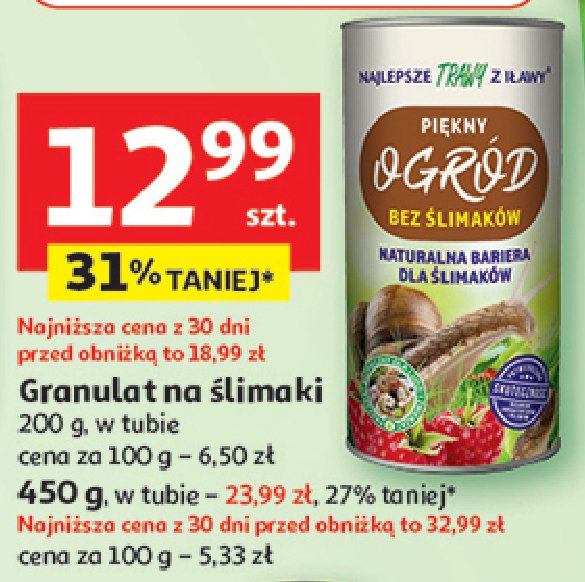 Granulat na 艣limaki ROLIMPEX NAJLEPSZE TRAWY Z I艁AWY promocja w Auchan