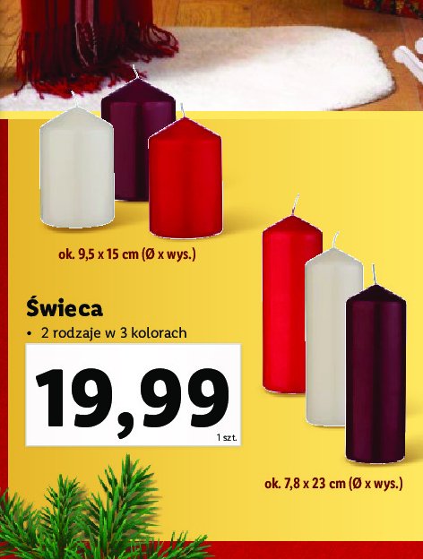 Świeca 7.8 x 23 cm LIVARNO HOME - cena - promocje - opinie - sklep |  Blix.pl - Brak ofert