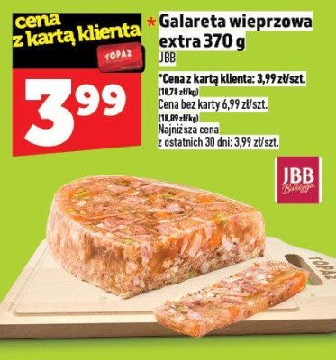Galareta wieprzowa extra JBB 370 g promocja w TOPAZ