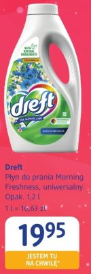 Płyn do prania Dreft Morning Freshness uniwersalny promocja w Drogerie DM