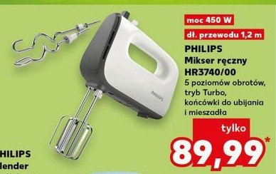Mikser ręczny hr3740/00 Philips promocja w Kaufland