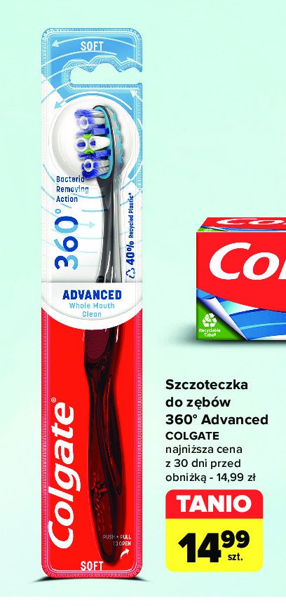 Szczoteczka do zębów miękka Colgate 360 advanced promocja