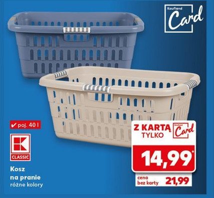 Kosz na pranie 40 l K-classic promocja