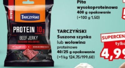 Suszona szynka proteinowea promocja w Kaufland