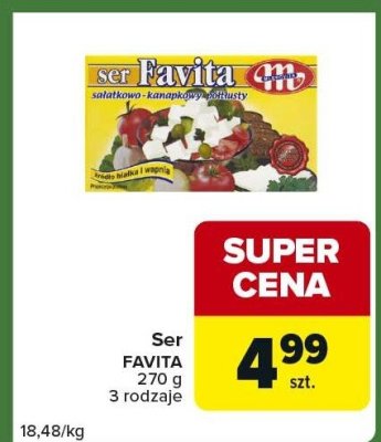 Ser Favita 270g 3 rodzaje promocja w Carrefour Express