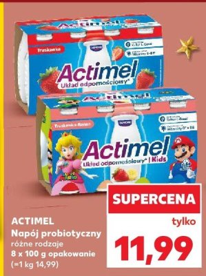 Napój probiotyczny Actimel różne rodzaje promocja w Kaufland