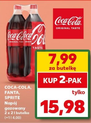 Napój gazowany 2 x 2 l  promocja w Kaufland