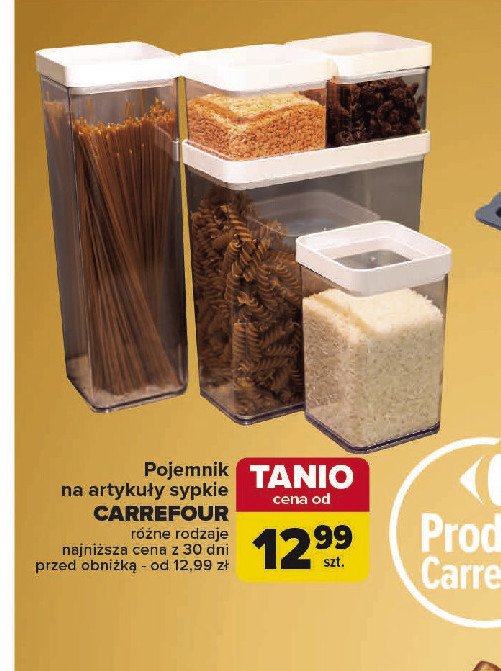 Pojemnik na artykuły sypkie Carrefour promocja w Carrefour