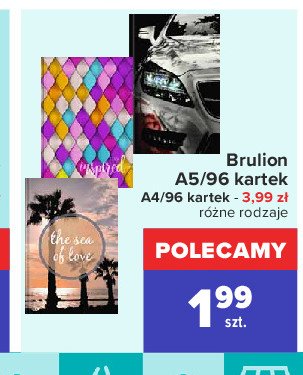 Brulion a4/96 kartek promocja