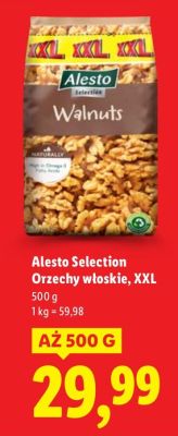 Orzechy włoskie Alesto Selection XXL 500 g promocja w Lidl