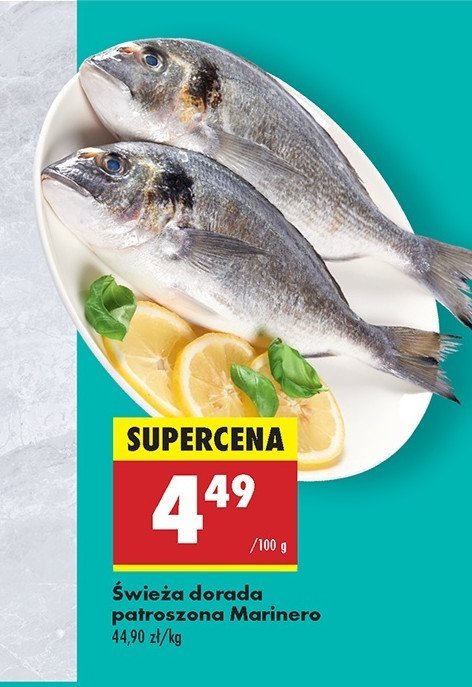 Dorada patroszona świeża Marinero promocja