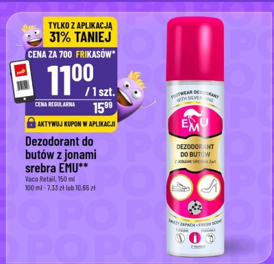 Dezodorant do butów z jonami srebra EMU promocja w POLOmarket