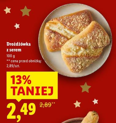 Drożdżówka z serem promocja w Lidl