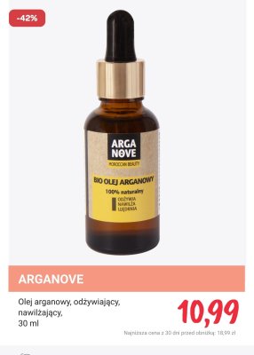 Olej arganowy, odżywiający, nawilżający ARGANOVE promocja w Rossmann