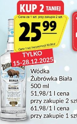 Wódka Żubrówka Biała promocja w Prim Market