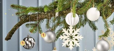 Bombki 8 szt. srebrne promocja w Castorama