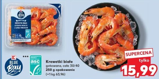 Krewetki bia艂e gotowane K-classic blue bay promocja