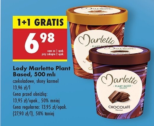 Lody czekoladowe Marletto promocja