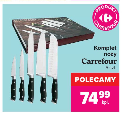 Komplet noży Carrefour promocja