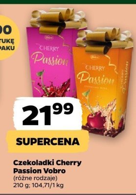 Czekoladki Cherry Passion Vobro promocja w Netto