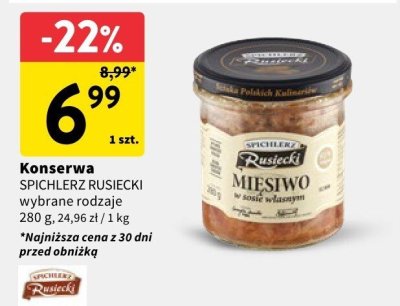 Konserwa wybrane rodzaje promocja w Intermarche