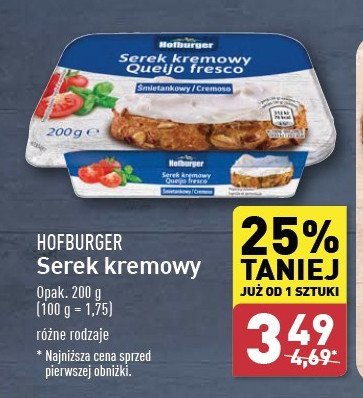 Serek kremowy śmietankowy Hofburger promocja