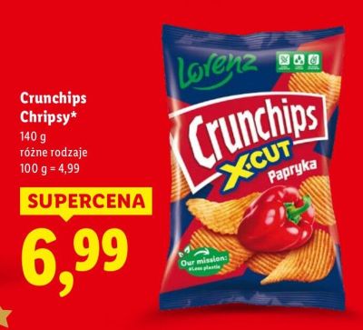 Chipsy 140 g, różne rodzaje promocja w Lidl