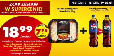 Napój gazowany Pepsi, 1 l promocja w Biedronka