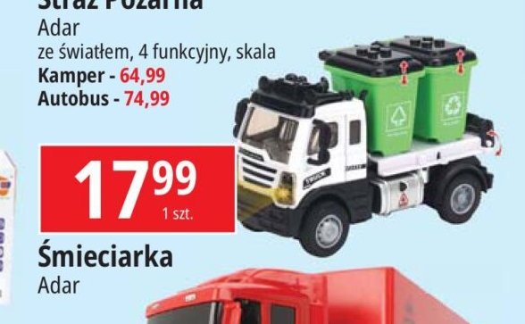 Śmieciarka Adar promocja w Leclerc