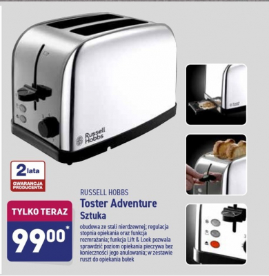 Toster adventure Russell hobbs promocja