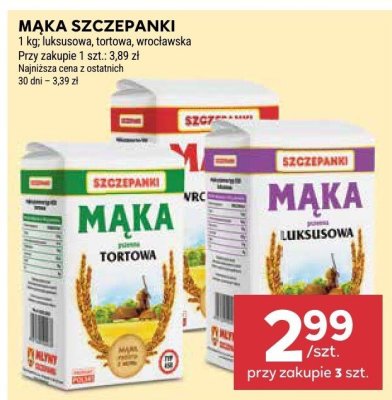 Mąka szczepanki luksusowa, tortowa, wrocławska promocja w Stokrotka