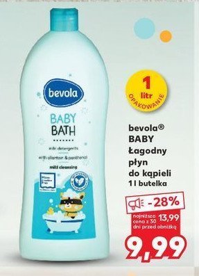 Łagodny płyn do kąpieli Bevola baby promocja w Kaufland