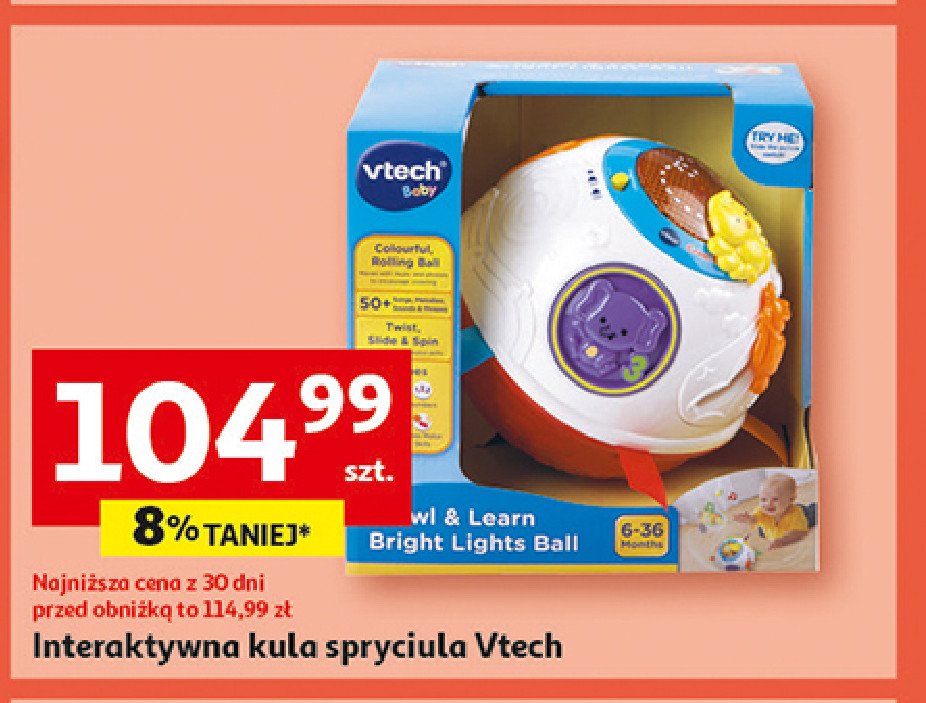 Kula spryciula Vtech promocja w Auchan