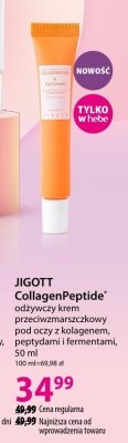 Krem pod oczy JIGOTT CollagenPeptide odżywczy krem przeciwzmarszczkowy pod oczy, 50 ml promocja w Hebe