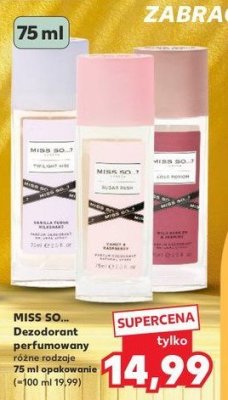 Dezodorant vanilla fudge milkshake Miss so...? promocja