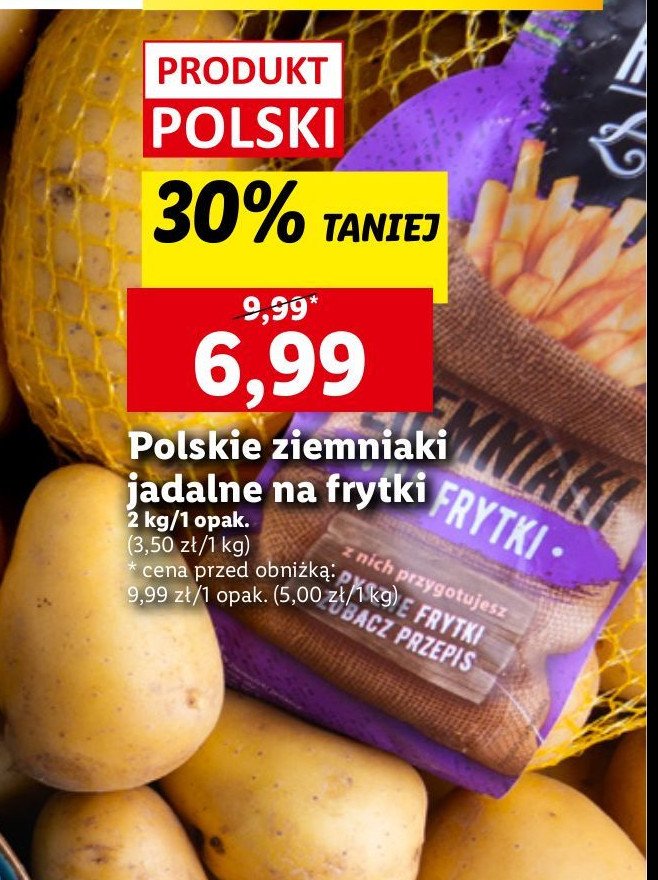 Ziemniaki na frytki Ryneczek lidla promocja