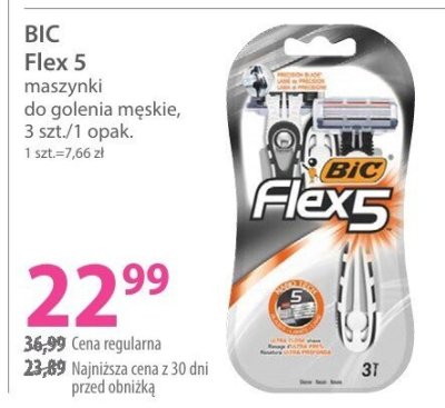Maszynki do golenia męskie Bic Flex 5 promocja w Hebe