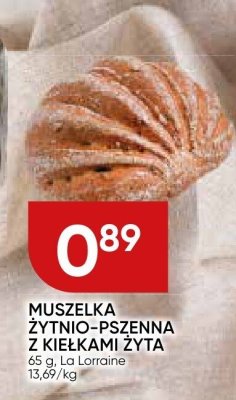 Muszelka żytnio-pszenna z ziełkami żyta La Lorraine promocja w Chata Polska