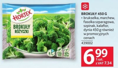 Brokuły HORTEX BROKUŁY 450 g 439002 promocja w Selgros
