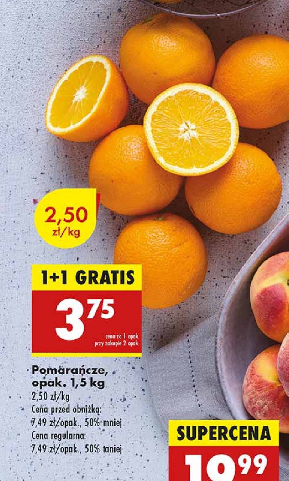 Pomarańcze promocja w Biedronka